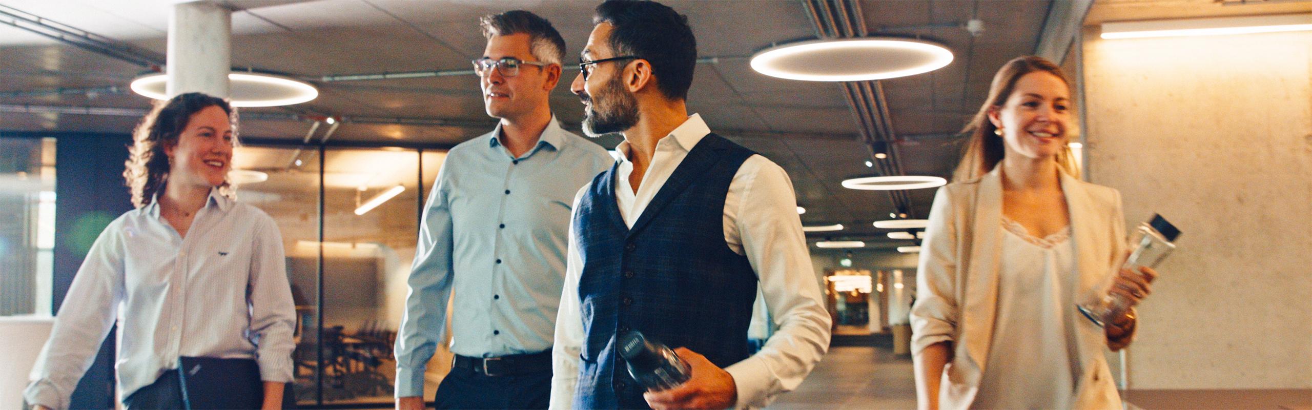 BRITA career man woman talking office