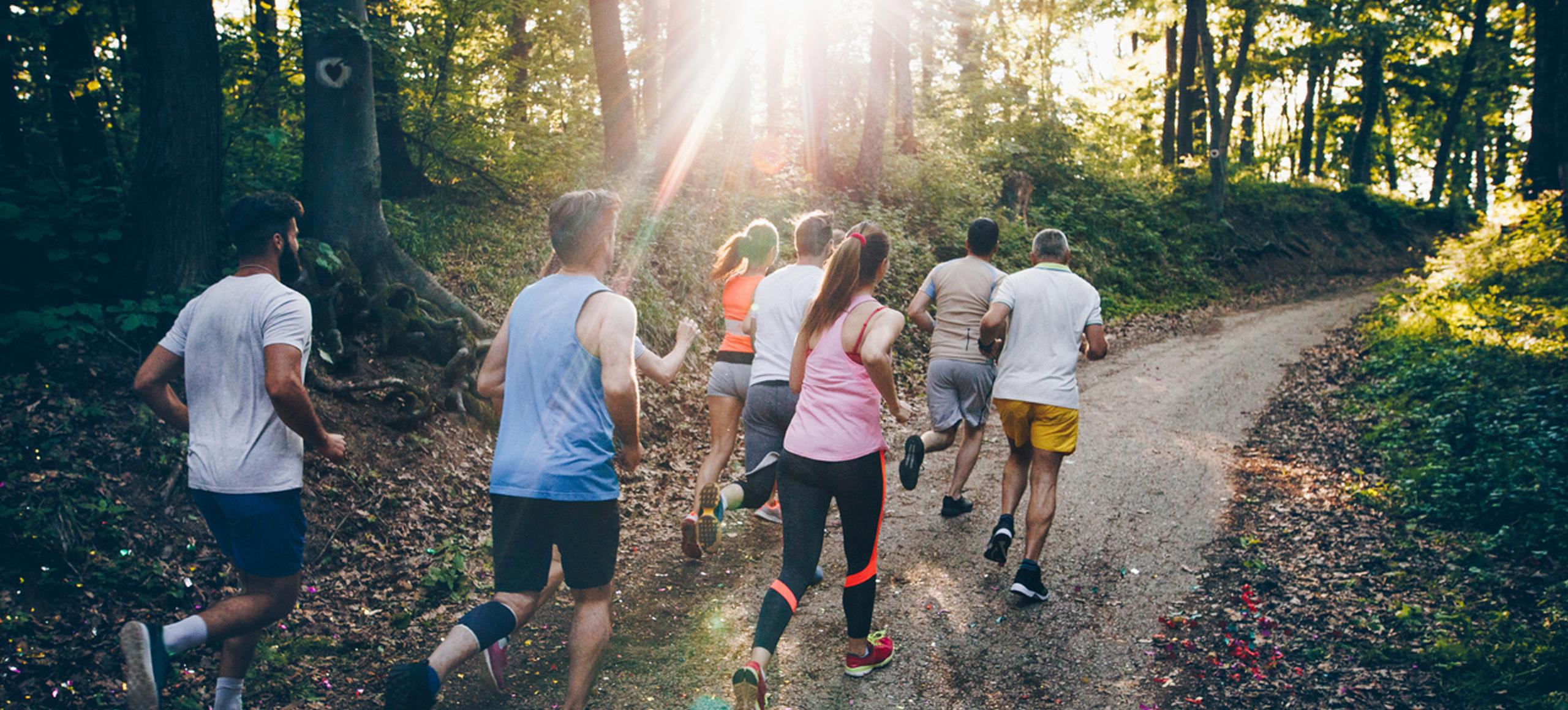 Group running together