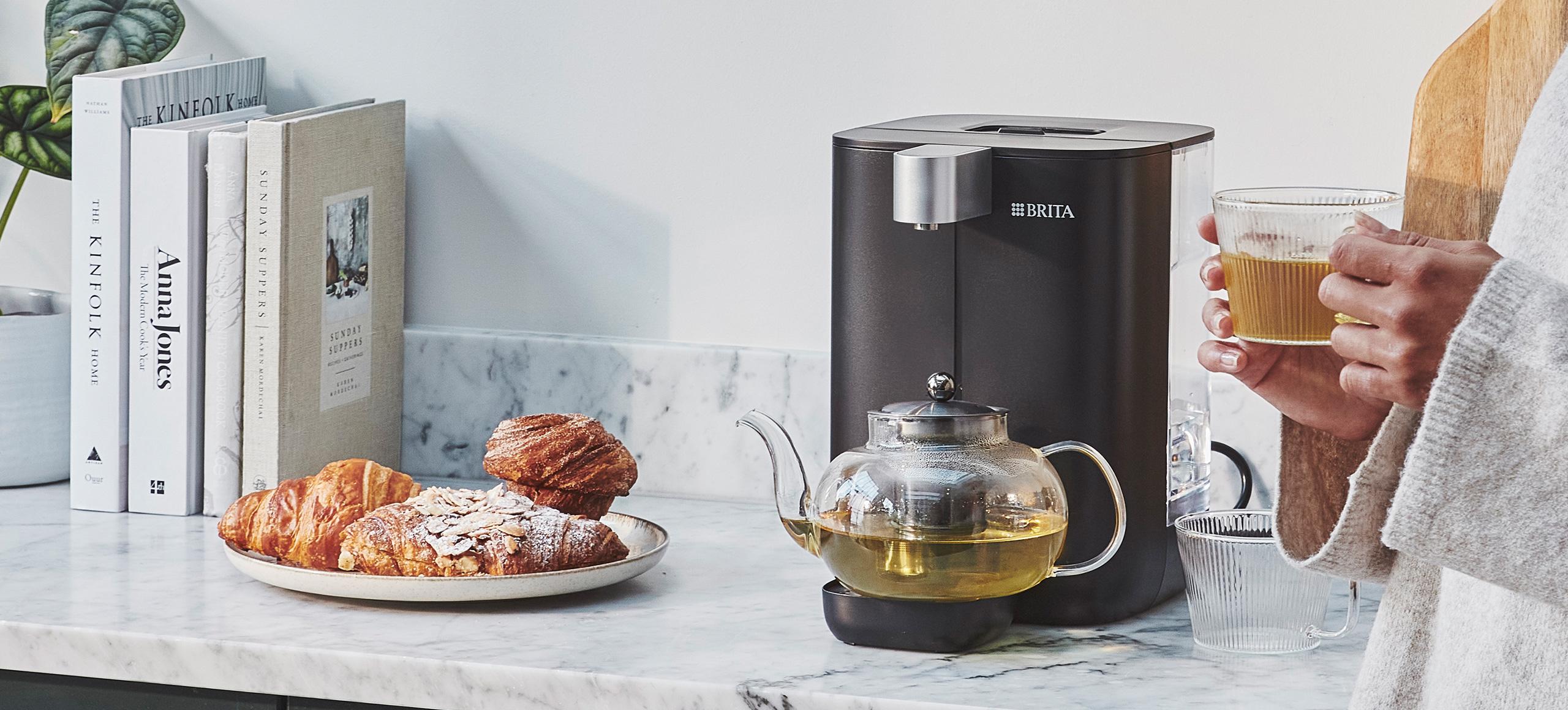 BRITA Cube and a hot pot of tea