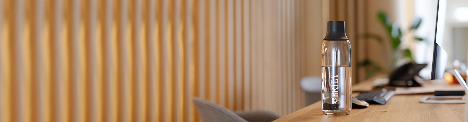 BRITA bottle on a desk